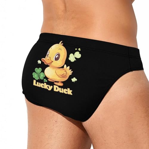 Lucky Duck Patricks-Day Men's Swim Trunks Briefs Swimsuit Swimwear Bathing for Underwear Beach4