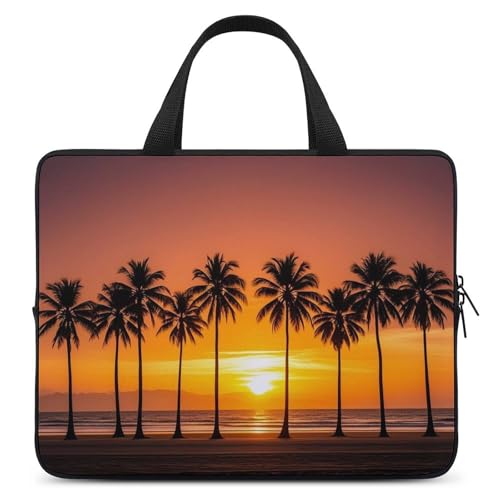 Protection ordinateur portable 17 pouces et housse tablette motif plage tropicale