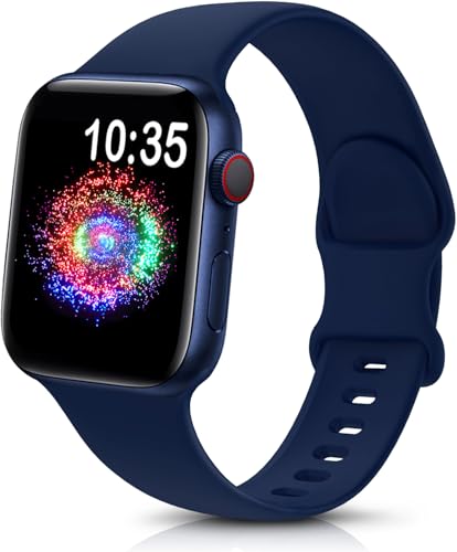 TreasureMax Sport Band Compatible with Apple Watch Bands 38mm 40mm 41mm 42/44mm 45mm 46mm 49mm Navy...