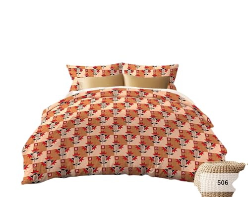 Image of NewDouble Bedsheet with Two Pillow Cover King Size Rajasthani Print