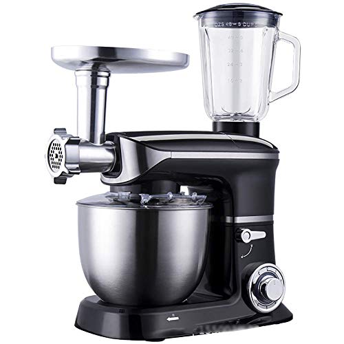 WOHAO Krug Mischer Elektrische Küchenmaschine, 3 in 1 Beater, elektrische Kuchen Mixer, Tilt-Kopf, 6 Geschwindigkeiten…