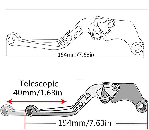 QUXING Maniglia Leva Frizione Freno Mano Set, per