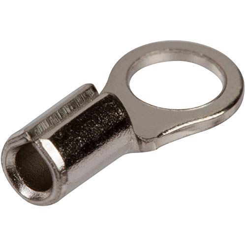Morris 12522 Products High Temperature Ring Terminals – 12-10 Wire Size - #10 Stud Size – Nickel-Plated Steel thumb #1