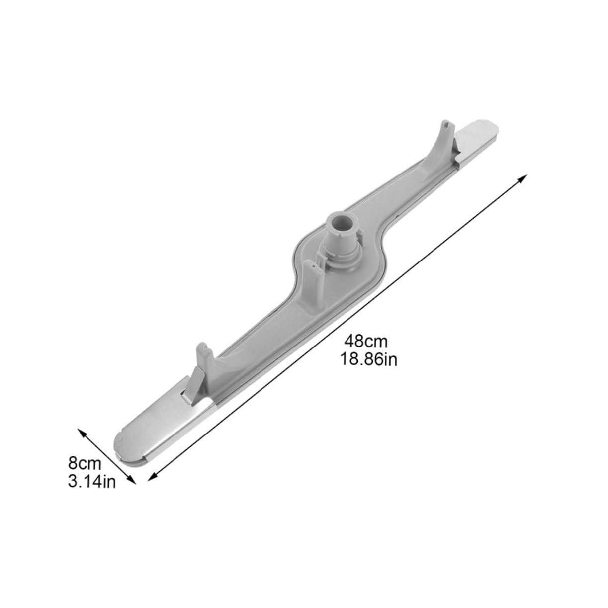 Ciieeo Braccio Irroratore Inferiore Installazione Semplice 2 Pezzi in Abs e Ferro Ricambio Resistente per Lavastoviglie per Cucina
