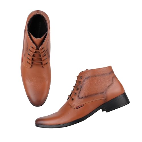 Image of Red Chief Genuine Leather Formal Derby Boots for Men | Premium & Stylish Office Footwear | RC3545