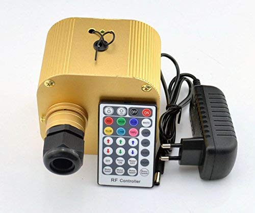 kingmaled 16W RGBW Twinkle LED Engine Driver with 28key RF Remote Control for Fiber Optic Lighting Star Ceiling Kit