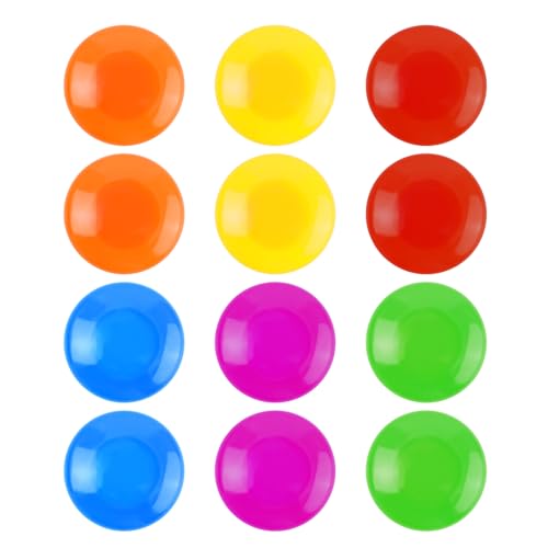 Pack de 12 imanes redondos para refrigerador coloridos miniatura 2