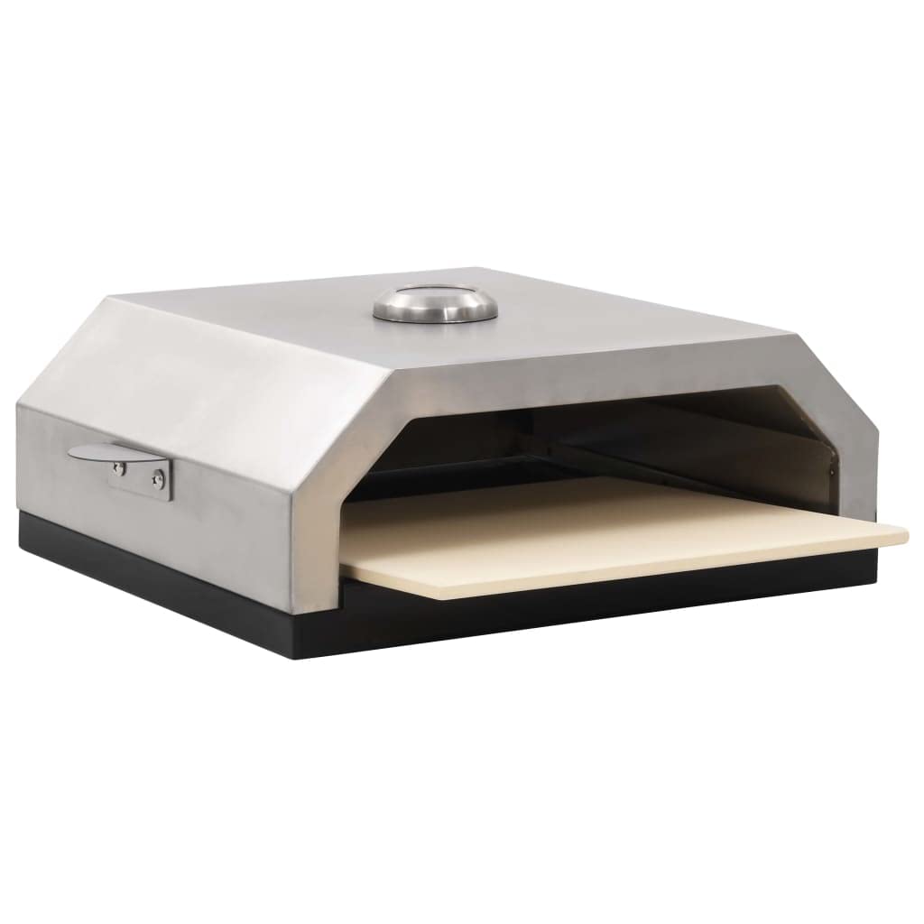 Generico Forno Pizza con Piastra Ceramica per Barbecue a Gas e Carbone