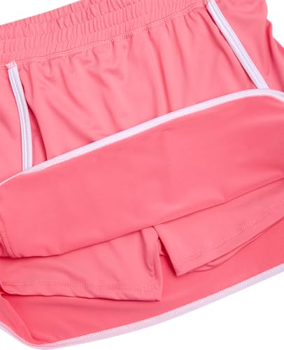 Image of RBX Girls Athletic Skort Set - 2 Piece Workout Outfit with Performance Graphic Tee & Athletic Skort for Girls
