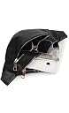Treggo Leather Waist Bag for Men, Premium Fanny Pack with Multiple Zipper Compartments, Adjustable Belt, Travel & Daily Use (Jet Black) gallery image