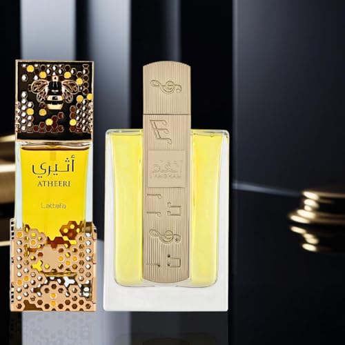 Lattafa Atheeri & Angham Eau De Parfum Sprays 100ml (3.4 OZ) | A Whisper of Petals, A Spark of Spice—Two Scents, One Irresistible Story. (Bundle) - Image 6