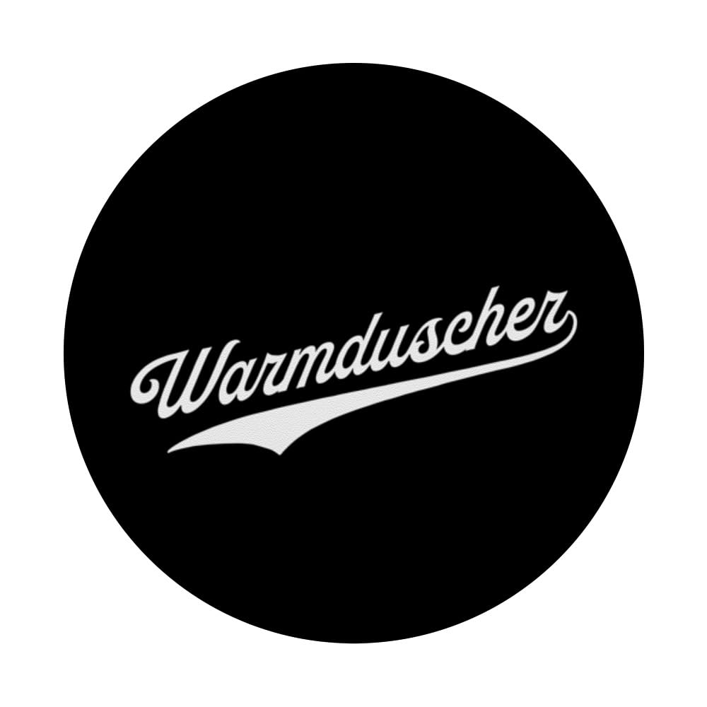 Warmduscher Wienerisch für Weichling PopSockets Swappable PopGrip, Black - Image 3