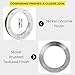 Deep Flange Nickel Premium Aluminum Nautical Porthole Window With A Transparent Glass | Kitchen Home Decor Porthole Window | Nagina International (Nickel, 10 Inches)