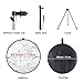 43 Inch/110 Centimeter Light Reflector 5-in-1 Collapsible Photography Reflectors kit with Metal Clamp and Light Stand for Studio Lighting Outdoor Shooting (Silver/Gold/White/Black/Translucent)