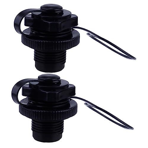 BESPORTBLE Inflatable Boat Air Valve, 2PCS Inflatable Boat Replacement Caps Boat Spiral Air Plugs One-Way Inflation Replacement for Inflatable Raft Boat Kayak (22mm)