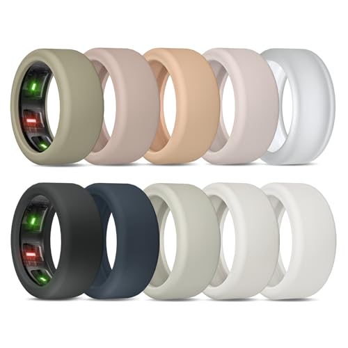 NewJourney Compatible with RingConn Gen 3 /Gen 2 /Gen 2 Air Cover Anti-Scratch Elastic Silicone Protector for Ring Conn