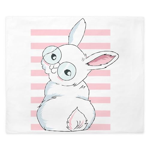 CafePress Cute Easter Bunny Rabbit Butt EAS King Duvet Cover, Printed Comforter Cover, Unique Bedding