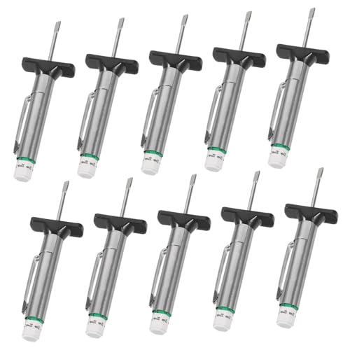 HAPINARY 10pcs Tire Tread Depth Gauge for Accurate Measurement Portable Automotive Replacement Instrument for Various Vehicle Easy to Use Tire Depth Rule