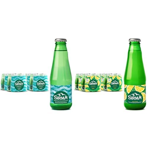 Sirma Doğal Maden Suyu 24x200 ml ve C Vitaminli Limon Aromalı Doğal Maden Suyu (24 x 200 ML) RENKSİZ
