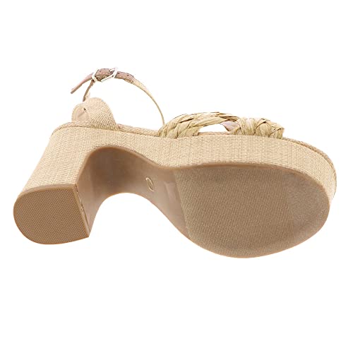 Dv Dolce Vita Womens Maggie Heeled Sandal, Raffia, 8.5 Us #TOP2