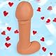 MIJOMA Schreiender Penis – Witziger Scherzartikel, Quietsche-Spielzeug, originelles Mitbringsel für Junggesellenabschied & Party, ca. 23 x 10 x 9 cm