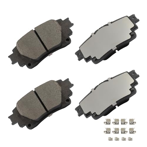 Image of cciyu D2183 Rear Ceramic Disc Brake Pads Kit For Toyota For Corolla 2019-2023