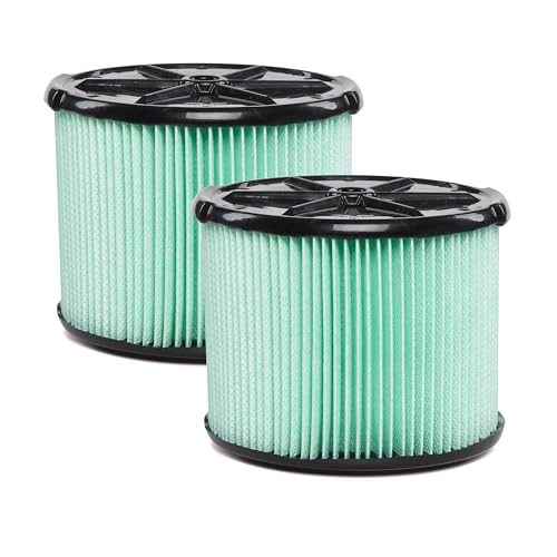 WORKSHOP Wet/Dry Vacs Vacuum Filters WS13045F2 HEPA Media Filter For Shop Vacuum Cleaner (2pk - HEPA Media Filter For Wet/Dry Vacuum Cleaner) Fits WORKSHOP 3-Gallon to 4.5-Gallon Shop Vacuum Cleaners