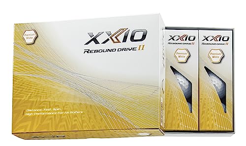 DUNLOP XXIO Rebound Drive II Golf Balls 1-Dozen White