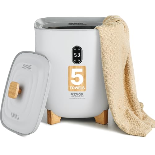 VEVOR Handtuchwärmer Eimer Wärmegerät 25 L mit LED-Anzeige & Einstellung (Timer & Temperatur) & automatischer Abschaltung, Towel Warmer für Badezimmer Waschküche, zum Erwärmen von Handtüchern
