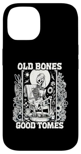 Old Bones Good Tomes Book Lover Bookworm �X�P���g���u�b�N �X�}�z�P�[�X iPhone 14 �p