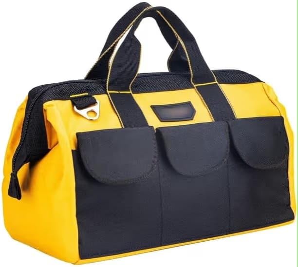 Heavy Duty Tool Bag 15-Inch, 16-Pocket Premium Urban CORD Professional Storage Organizer, Large Zipper, Strong, Electrician Technician, Industrial, Multipurpose Waterproof Tool Bag.-image-8