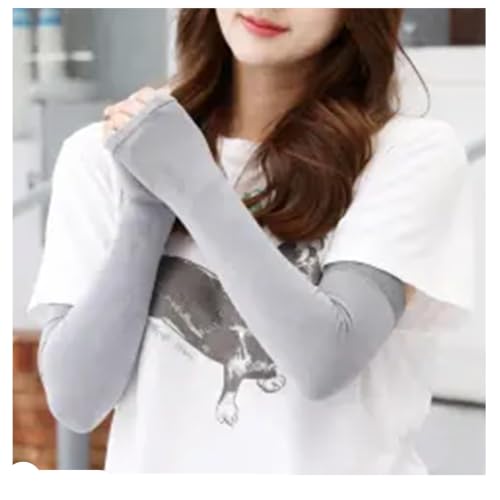 Image of MILESTONES. /Arm Sleeves for Men & Women UV Protection Hand Sleeves /Sun Protection Sleeves for Men & Women for Running, Hand Cover Arm Sleeves for Bike Riding Free Size