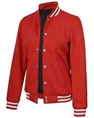 Womens Varsity Jacket - Red
