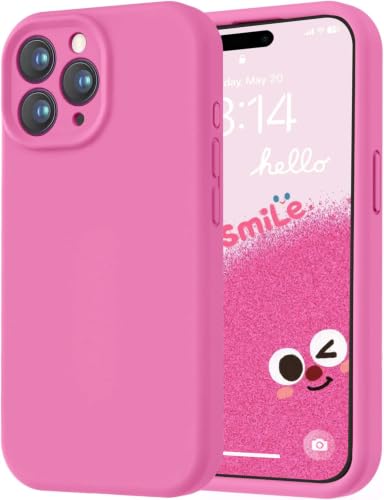 Image of LOVE 3000 Designed for iPhone 15 Pro Max Case, Premium Silicone with [Soft Anti-Scratch Microfiber Lining] Shockproof Protective Phone Case for Men Women Girls 6.7 inch, Pitaya