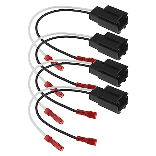 ECSiNG 4pcs Faisceau de Câblage Haut-Parleur de Voiture pour C2 Adaptateur de Fil de Haut-Parleur Connecteur de Câble Faisceau de Klaxon Audio Accessoires...