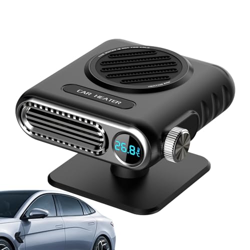 Calentador de coche – Calentador de aire portátil para coche, calentador de aire portátil, 5,51 x 4,13 x 3,15 pulgadas | Calentador de aire montado en el vehículo, calentamiento rápido, práctico