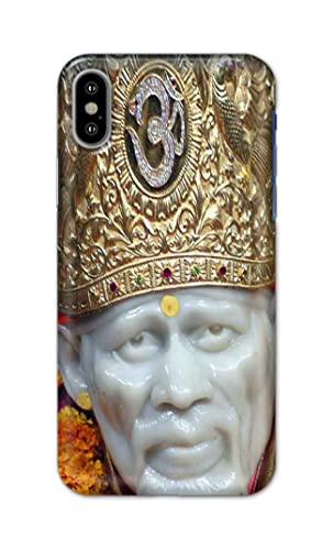 Image of PRINTFIDAA Sai Baba Lord Shiridi Great God Hinduism Hindu Religious Printed Designer Hard Case for Apple iPhone X /iPhone 10 / iPhone Ten /iPhone Xs Back Cover -(e) RPM1005