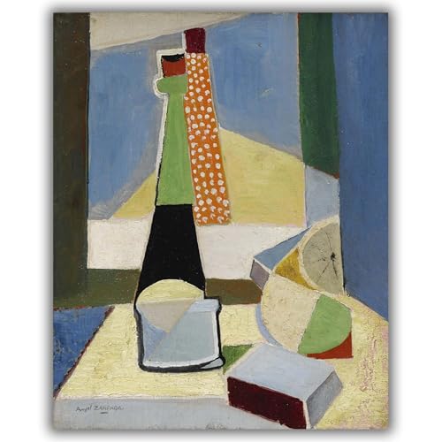 Still Life with Bottles Ángel Zárraga impression giclée sur toile