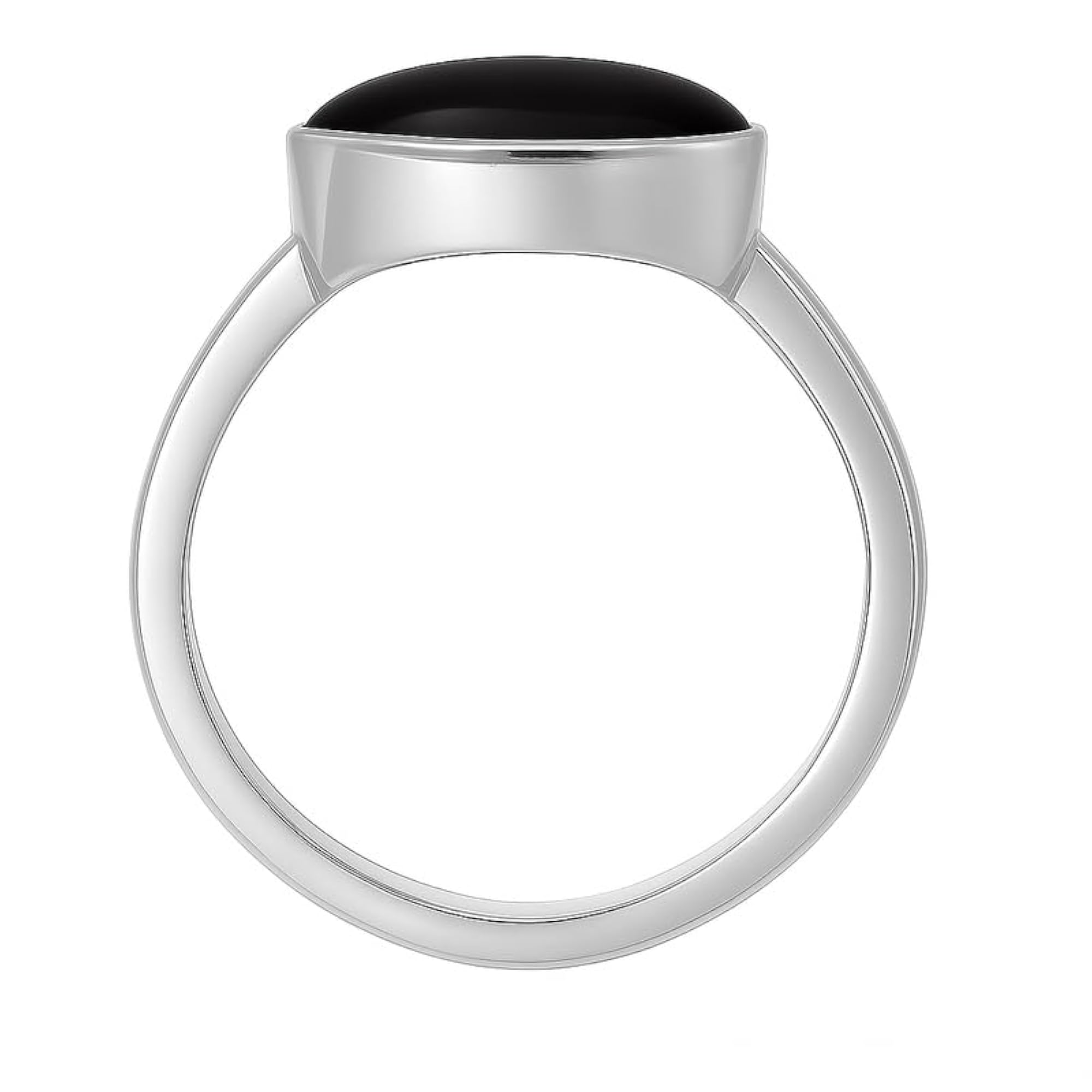 Women's 9.50 Carat Black Hakik Panchdhatu Adjustable Ring