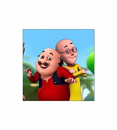 Image of Fridge Magnet MotuPatlu258 Cartoon Decorative Printed Magnets for Refrigerator & Almirah
