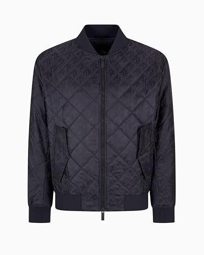 Armani Exchange Men's Quilted Jacquard Bomber Jacket2
