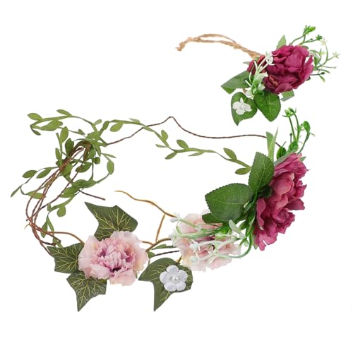 Ipetboom 2 Piezas De De Flores Para Recepción De Boda Ramillete De Flores Para Novia Tocado De Boda Centro De Mesa Decoración De Mesa Tocado De Novia Joyería Guirnalda