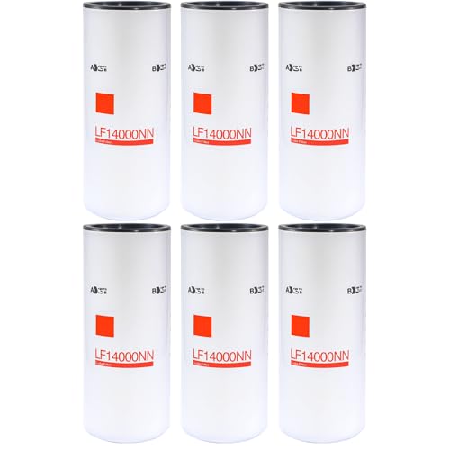 LF14000NN Oil/Lube Filter Compatible With Replaces Cummins ISX ISM QSX QSM QST X15 M11 Diesel Engines Replaces LF9080 LF9001 LF14000NN P559000 4367100 BD7154 57746XD 600-211-1340 Set Of 6