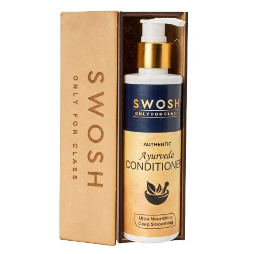 SWOSHAyurvedic Silicone Free Hair Strengthening Conditioner, For Dry & Frizzy Hair Suitable for all Hair Type, Sulphate & Paraben Free |200 ml (Pack of 1)