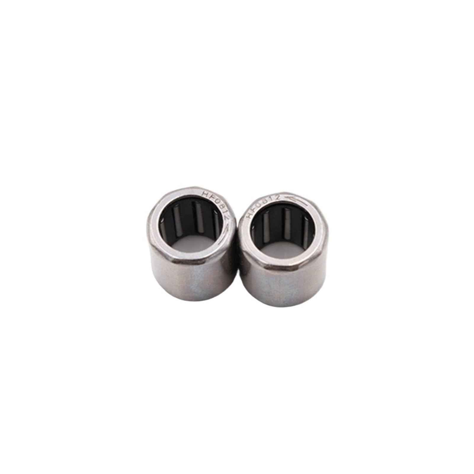 CLBSWYEJK 10pcs 8x12x12mm HF0812 One Way Drawn Cup Needle Bearing/clutch Shell Type Inch Bearing Steel Deep Groove