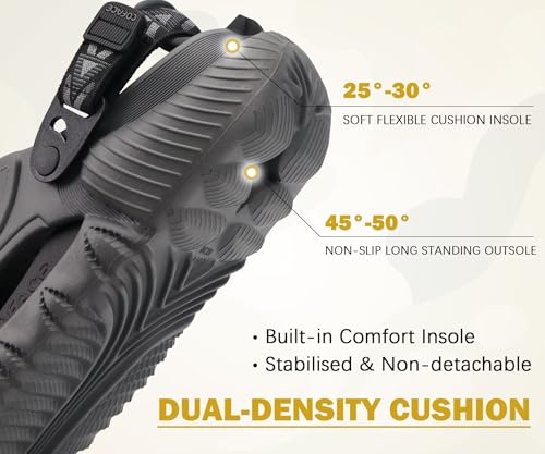 Image of COFACE Mens Orthotic Clogs Orthopedic Mules for Men Recovery Sandals Man Plantar Fasciitis Summer Casual Size 7-15