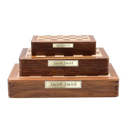 Jeu d'échecs personnalisé en bois pliable, l'idée cadeau idéale