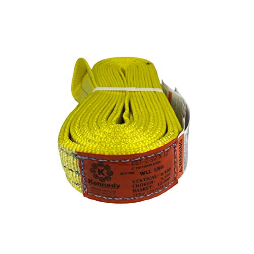 2in x 12ft 2-ply twist eye polyester lifting sling