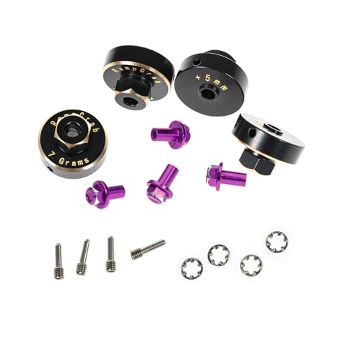 Moyeux hexagonaux +5mm laiton SCX24 accessoire extension roue AX24