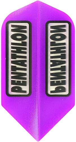 US Darts 3 Sets (9 vuelos) Pentatlón púrpura 100 micrones delgados dardos